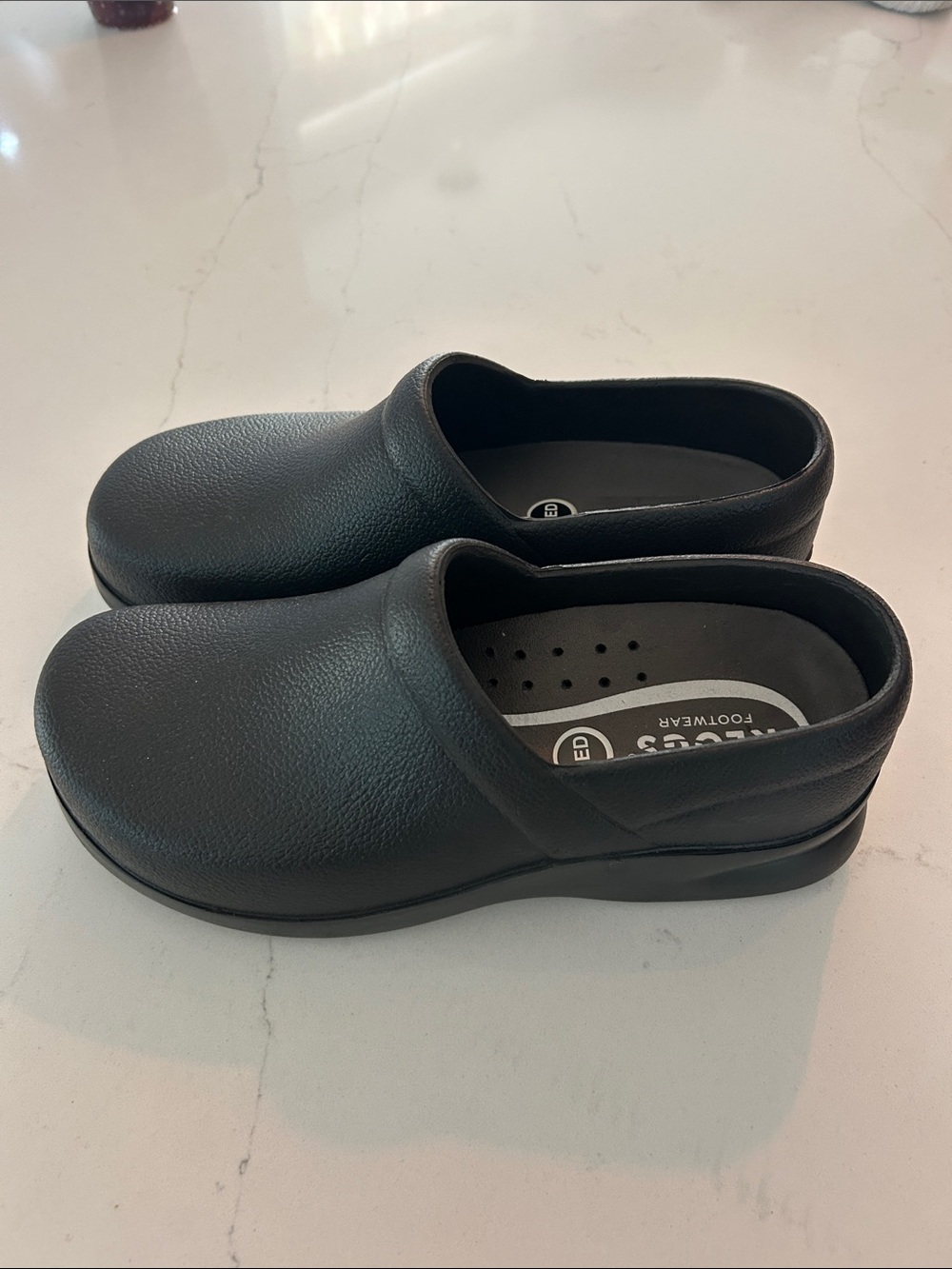 Klogs Black Slip-On Work Loafers